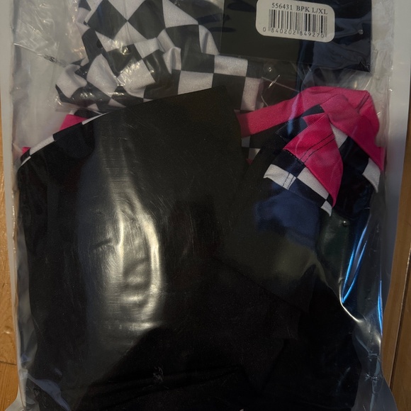 Never worn Forplay burning rubber 3 piece set, L/XL pink and black - Picture 5 of 5